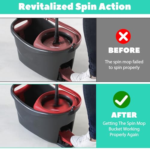Larrel Spin Mop Replacement Parts 4 Pack for O-Cedar & Vileda Buckets