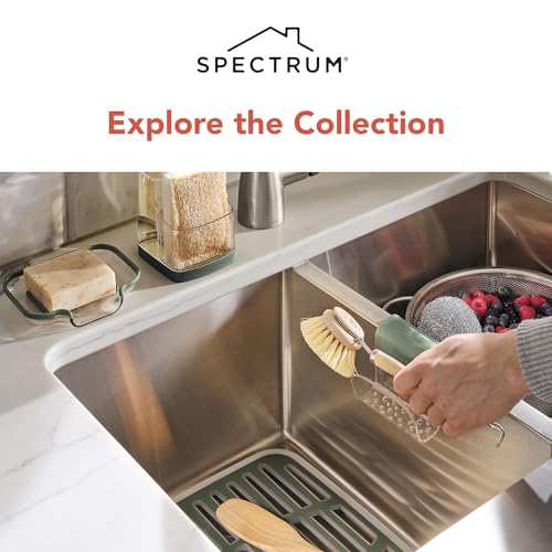 Spectrum Cora Bar Soap Dish with Drainage for Kitchen Sink Bathroom