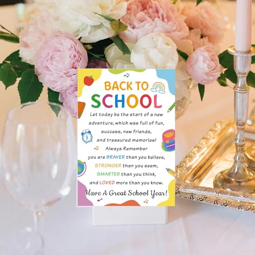 First Day of School Card for Kids - Kindergarten to 8th Grade