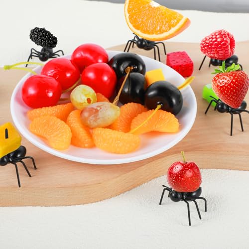 36 Pcs Reusable Ant Toothpicks for Party Decorations