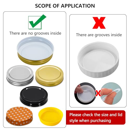 12 Silicone Sealing Rings for Wide Mouth Food Jars - 86mm