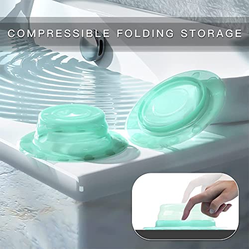 MUSMU Bathtub Overflow Drain Cover, Silicone Deep Water Bath Stopper