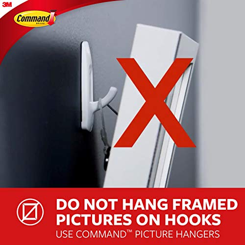Command Medium Designer Wall Hooks, 2 Hooks and 4 Strips