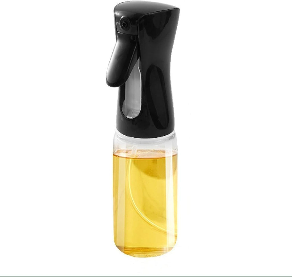 Skiennix Glass Oil Spray Bottle - Kitchen Atomizer for Easy Cooking | 220ml Black Design