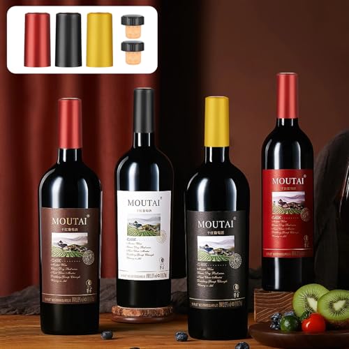 60pc Wine Bottle Sealer Kit: 30 Cork Stoppers and 30 Heat Shrink Capsules