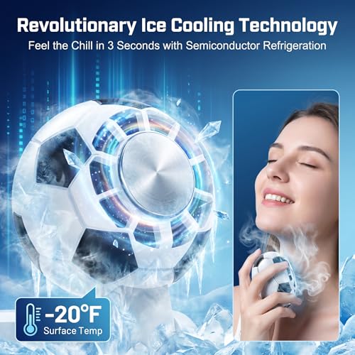 3-in-1 Portable Mini Fan with Cooling, LED Light & 5 Speeds