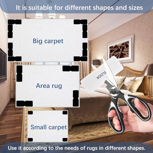 Re-Call Rug Tape - 4 Pack Double-Sided Non-Slip Grippers