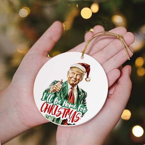 Trump 2024 Christmas Ornament - Patriotic Holiday Decoration