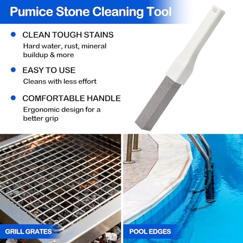 Pumice Stone Toilet Bowl Cleaner with Handle for Hard Water