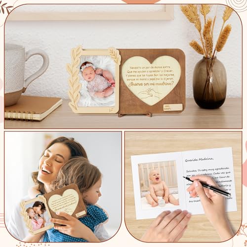 Godmother Proposal Gift Set | Wooden Picture Frame & Puzzle