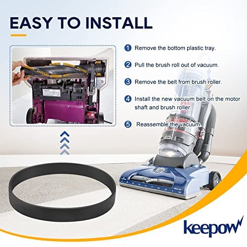 KEEPOW 562932001 Vacuum Belt for Hoover Windtunnel Vacuum Cleaner, Replace Part 562932001/38528-033/38528-058/AH20080, fits for UH70100, UH70105, UH70106, UH70107, UH70110, UH70115, UH72011