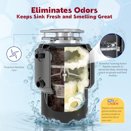 W&E Choice Garbage Disposal Cleaner & Deodorizer Tablets, 26-Pack Citrus Scent