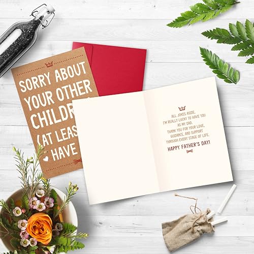 Funny Father's Day Card - Humorous Gift for Dad from Daughter or Son