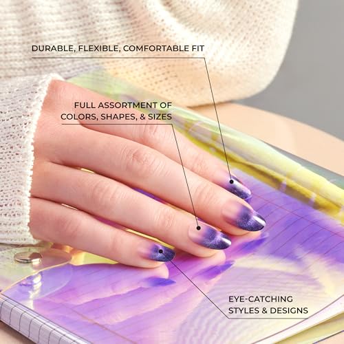 KISS Voguish Fantasy Press On Nails - Candies Multicolor Medium Coffin