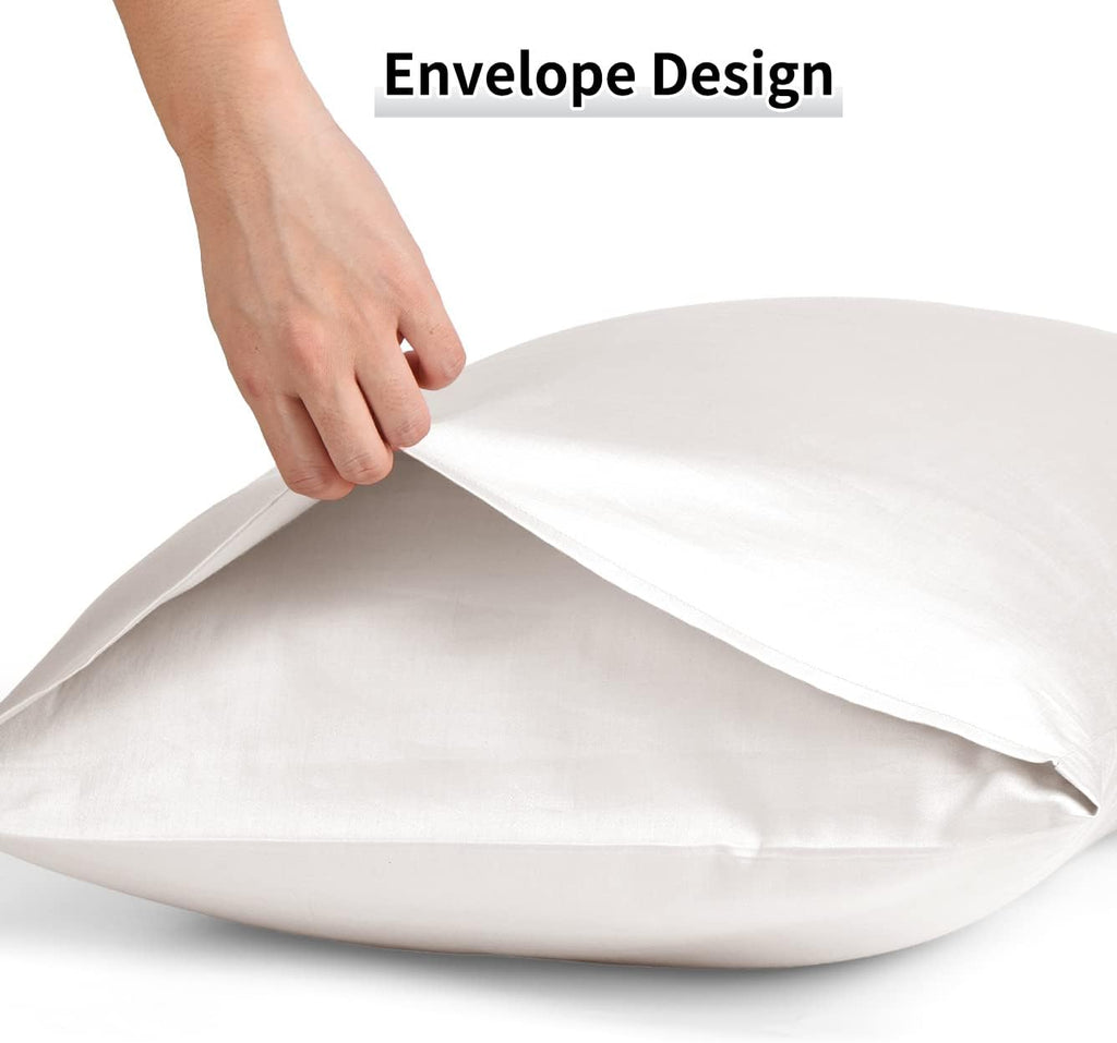 Warmstar Cotton Pillow Cases - Set of 2, 600 Thread Count, Soft & Breathable 20x26 Inches, White