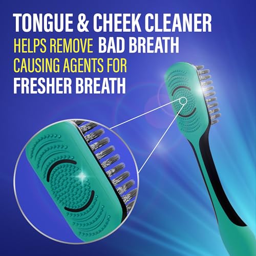 GuruNanda Charcoal Toothbrush, Soft Flossing Bristles, 2 Count