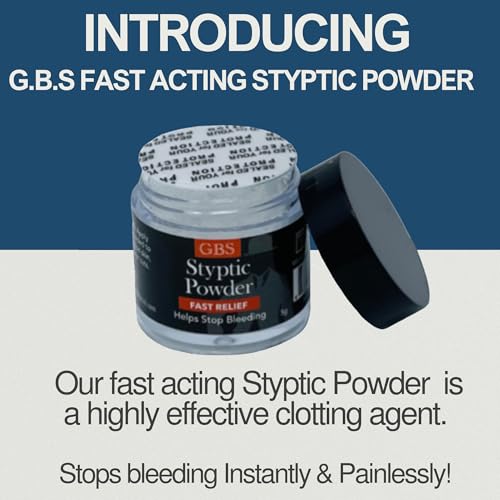 G.B.S Stainless Steel Nail Clipper Set with Styptic Powder for Bleeding