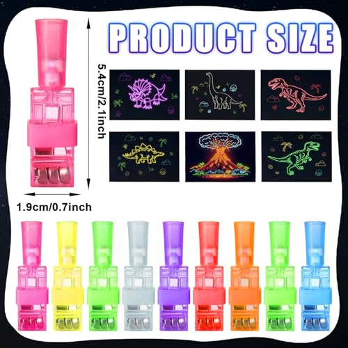 24PCS Dinosaur LED Finger Lights - Fun Party Favors for Kids