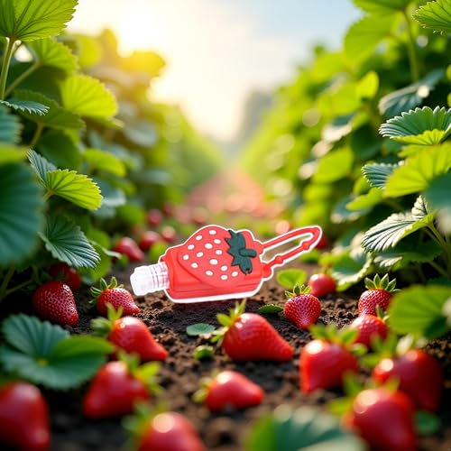 Cute Strawberry Travel Bottle - Refillable Hand Sanitizer Container