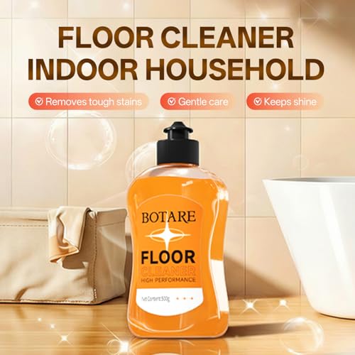 Botare Orange Floor Cleaner Liquid with Cleaning Cloth - 17.6 Fl Oz