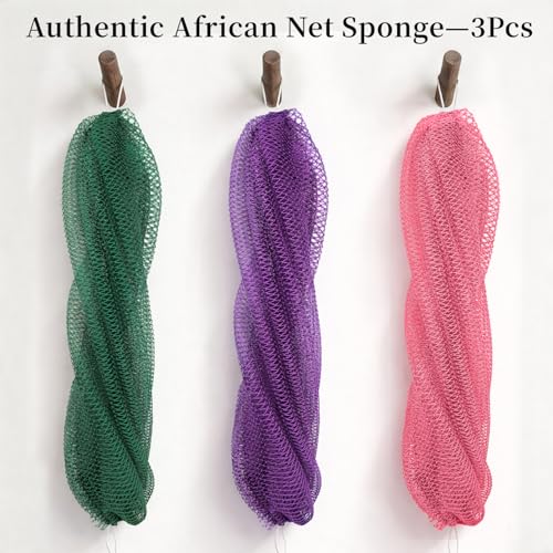 TAOZO Authentic African Exfoliating Net Sponge Body Scrubber