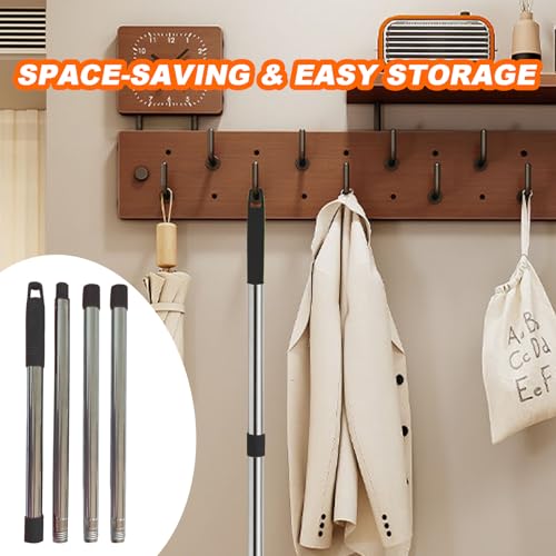 Adjustable Mop Handle Replacement - 30" to 58" Stainless Steel