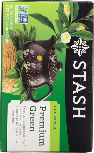 Stash Premium Green Tea - 20 Individually Wrapped Bags (Pack of 6)