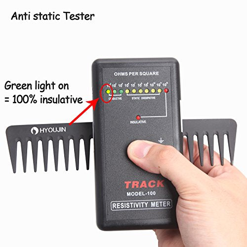 HYOUJIN Carbon Wide Tooth Detangling Comb for Wet and Dry Hair