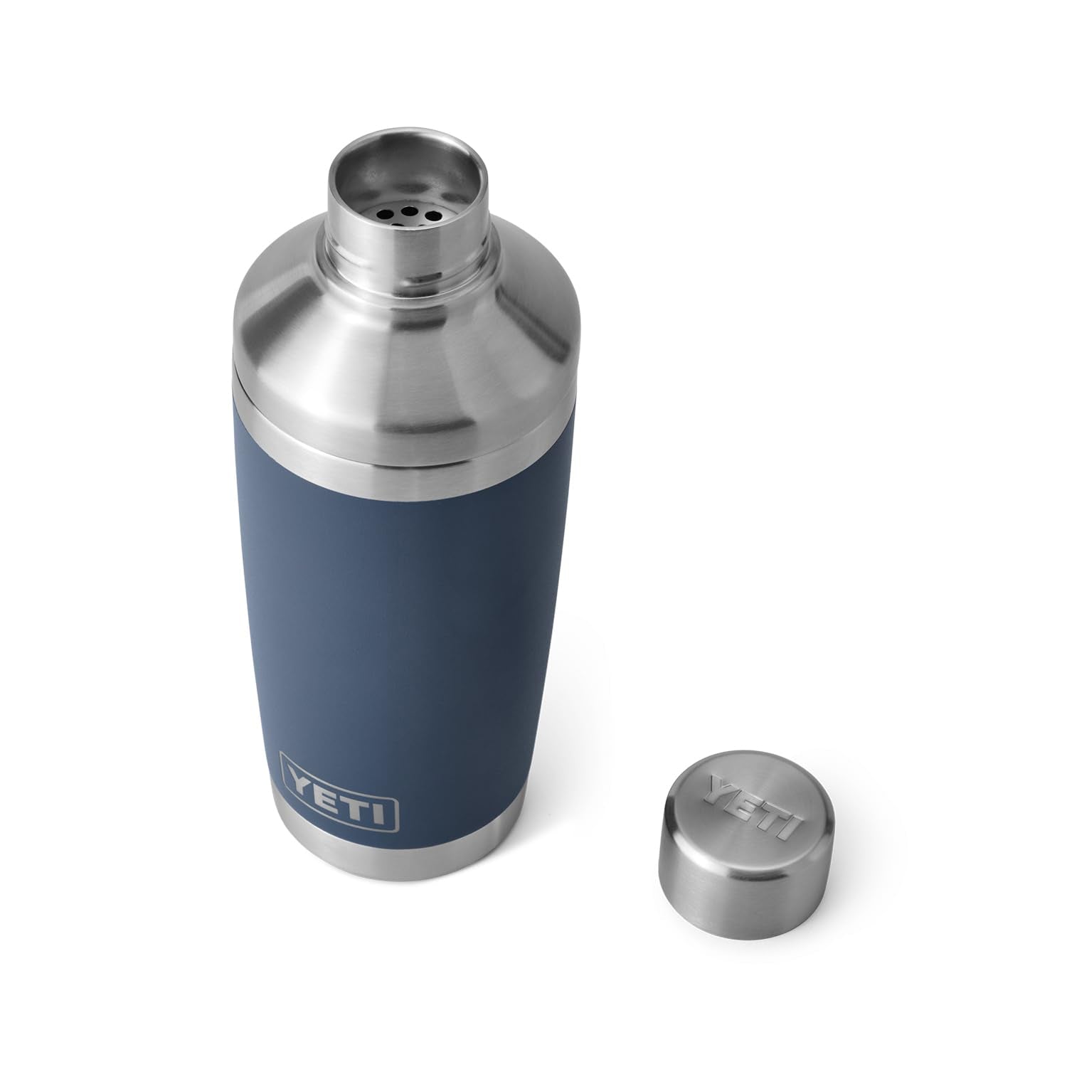 YETI Rambler 20 oz Cocktail Shaker, Stainless Steel, Vacuum Insulated, Navy