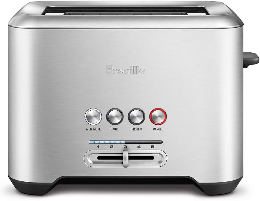 Breville BTA720XL Toaster - 2 Slice Brushed Stainless Steel with Extra Toasting Function