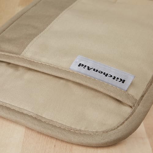 KitchenAid Beacon 2-Piece Pot Holder Set, Milkshake Tan/Beige, 7"x10"