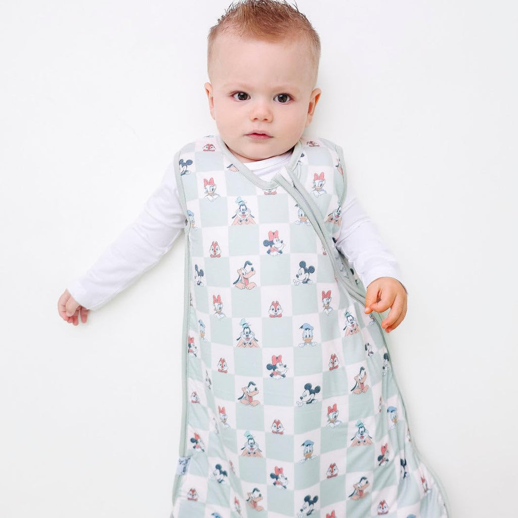 Copper Pearl Baby Sleep Sack, Mickey Mouse & Friends - 0.5 TOG Summer Wearable Blanket for 12-18 Months, Sleeveless Sleep Sack for Baby Boy or Girl