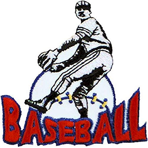 Baseball Sport Embroidered Iron-On Applique Patch - Multi-Color
