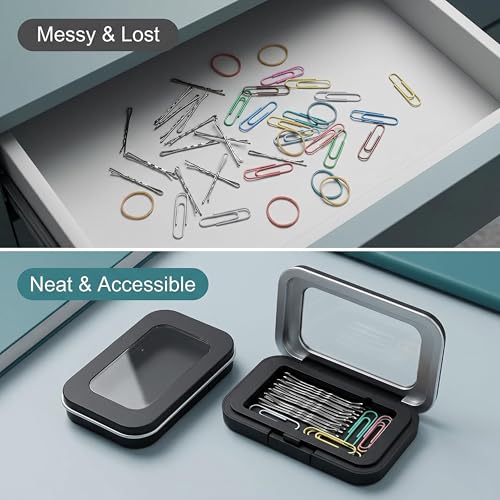 3-Pack Magnetic Bobby Pin Holder - Portable Organizer for Hair & Office Pins