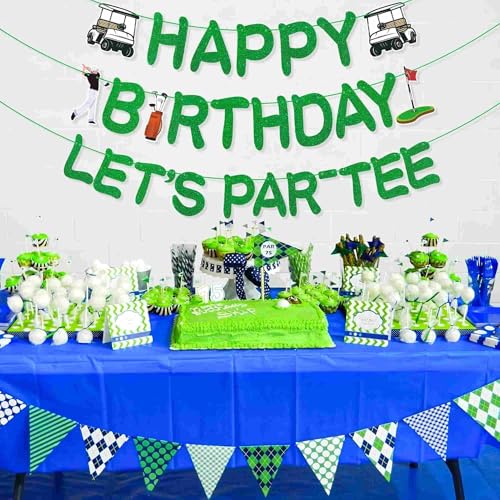 Golf Birthday Banner | Pre-Strung Par-Tee Decorations for Men