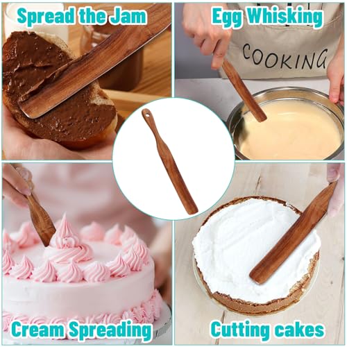 11 Inch Wooden Spurtle for Sourdough Mixing & Stirring