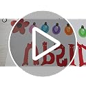 LEZHIJIA Red Happy Birthday Banner Spooky Themed Party Decoration - Lel-112