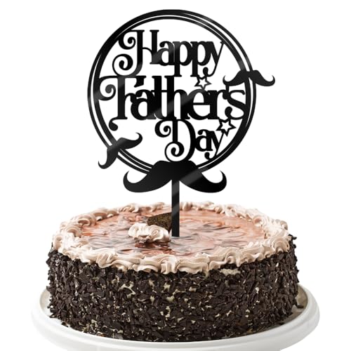 Happy Father's Day Acrylic Cake Topper - Best Dad Decoration