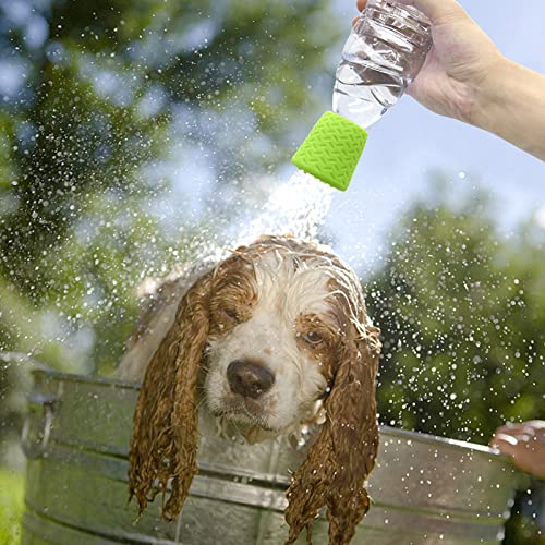 3 Pack Portable Outdoor Shower, Fits Most Plastic Bottles, Blue, Orange, Green