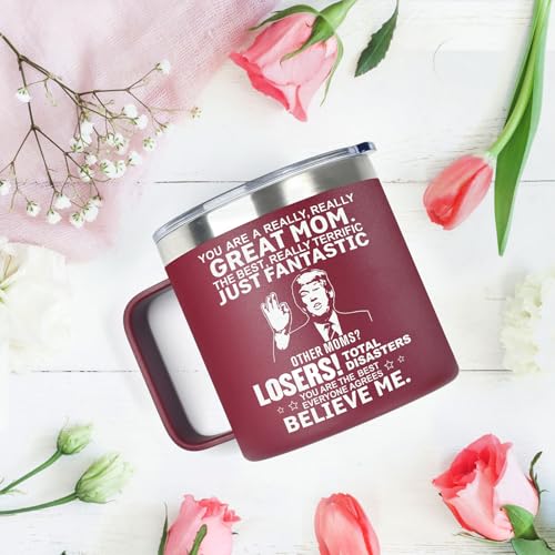 Likeny 14oz Insulated Coffee Mug - Mother's Day Gift for Mom