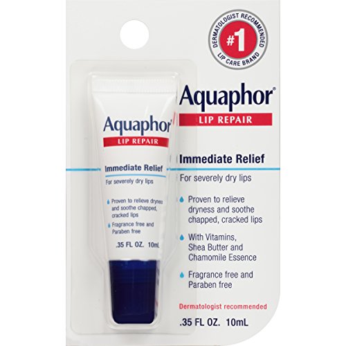 Aquaphor Lip Repair Ointment - Long-Lasting Moisture for Dry Chapped Lips 0.35 oz