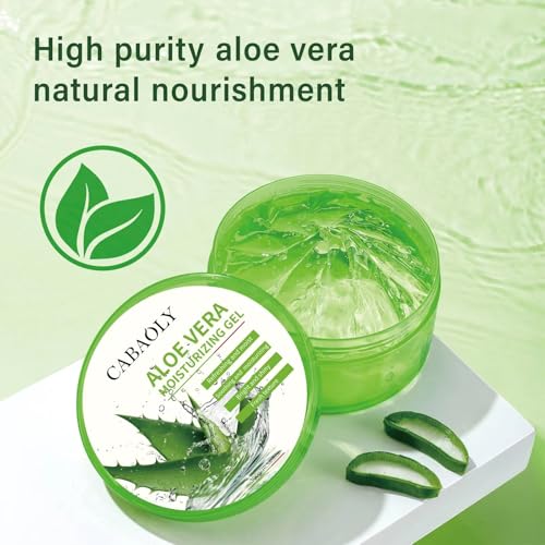 CABAOLY Organic Aloe Vera Gel for Face and Body - Natural Moisturizer
