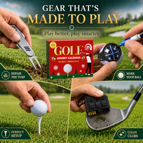 Golf Advent Calendar 2026 - 24 Days of Practical Golf Accessories for Men