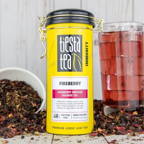 Fireberry Cranberry Hibiscus Rooibos Tea - Loose Leaf Tin (50 Cups)