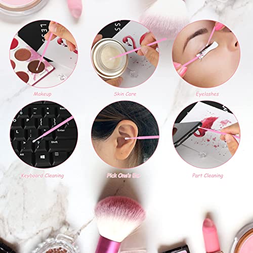 G2PLUS Micro Swabs 100PCS Disposable Applicator Brushes for Eyelash Extensions & Makeup