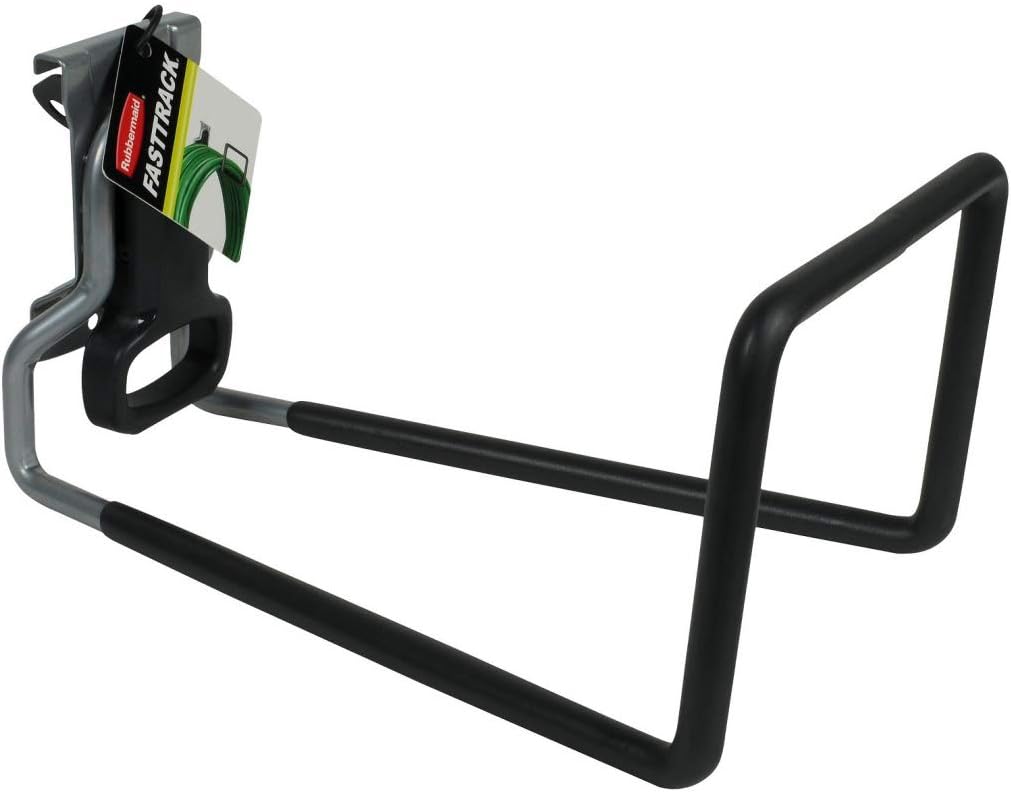 Rubbermaid FastTrack Garage Storage System - 50 lb Capacity Water Hose Hook | Black (2 Pack)