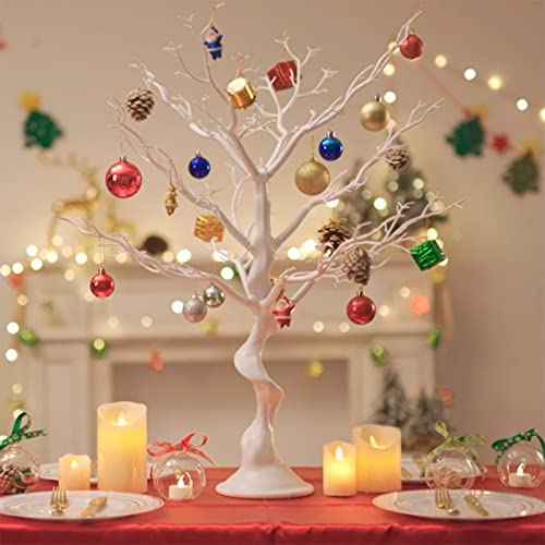White 2ft 6in Artificial Manzanita Tree Centerpiece for Wedding & Party Decor