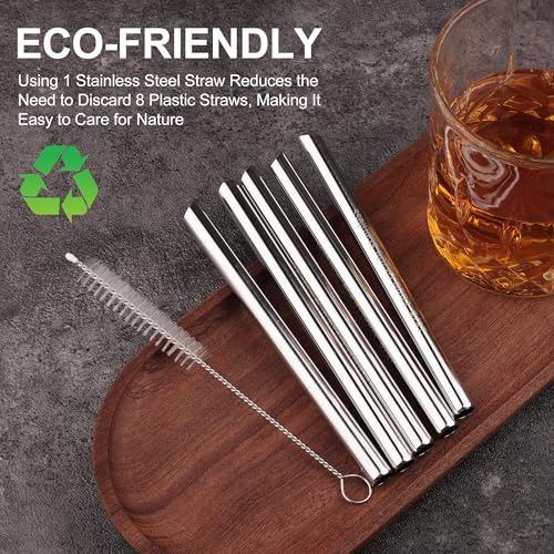 Mucostaw Stainless Steel Replacement Straws for Yeti Kids 12oz