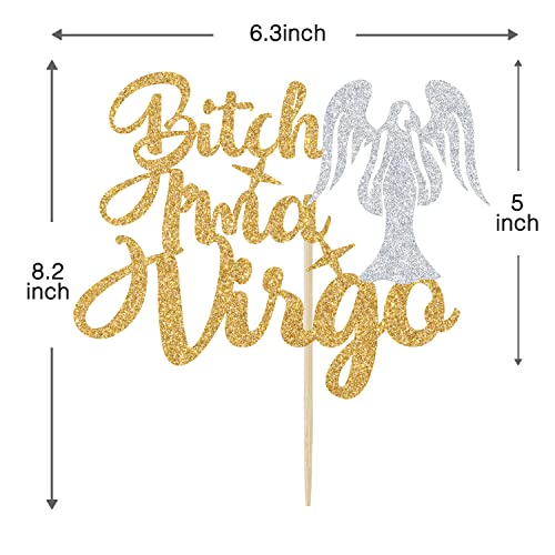Virgo Birthday Cake Topper - Zodiac Season Party Decoration