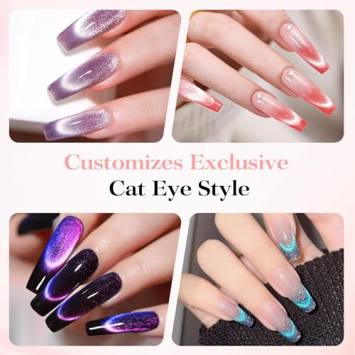 Yojaro 2-in-1 Cat Eye Nail Magnet Tool for French Effect DIY Art